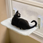MEWOOFUN Window Perch with Steel Frame and Strong Suction Cups for Cats Pets Possessions