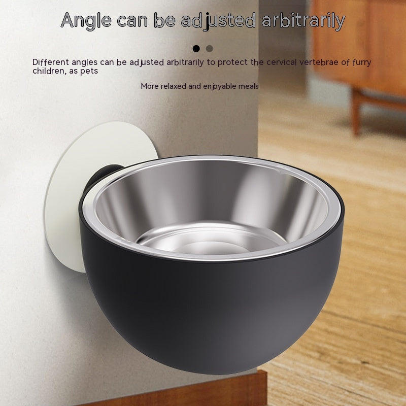 Feeding Bowl with Magnetic Suction Pets Possessions
