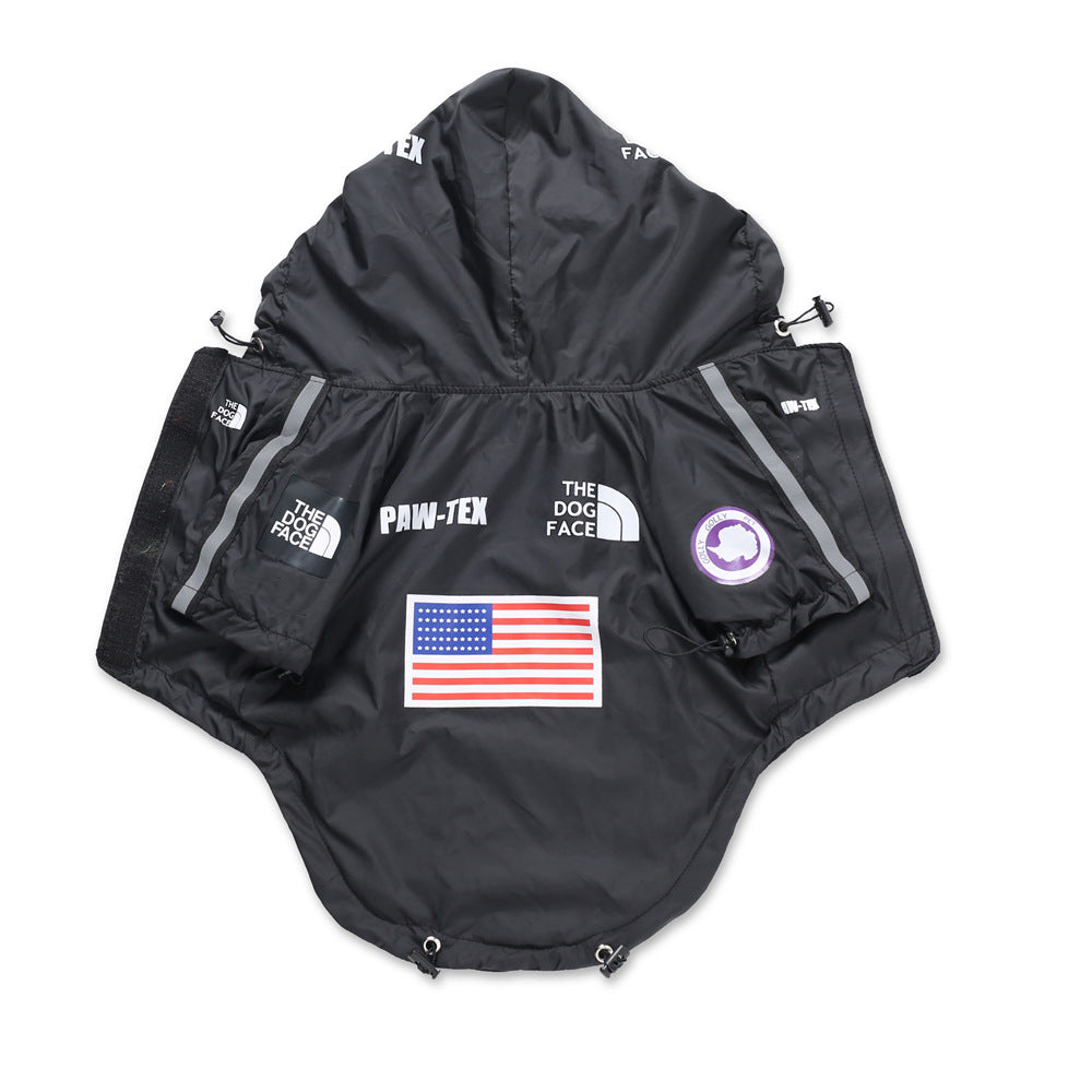 Stylish Windproof Raincoat for Dogs Pets Possessions LLC