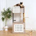Roomy All In One Cat Tower with Litter Box Enclosure Pets Possessions