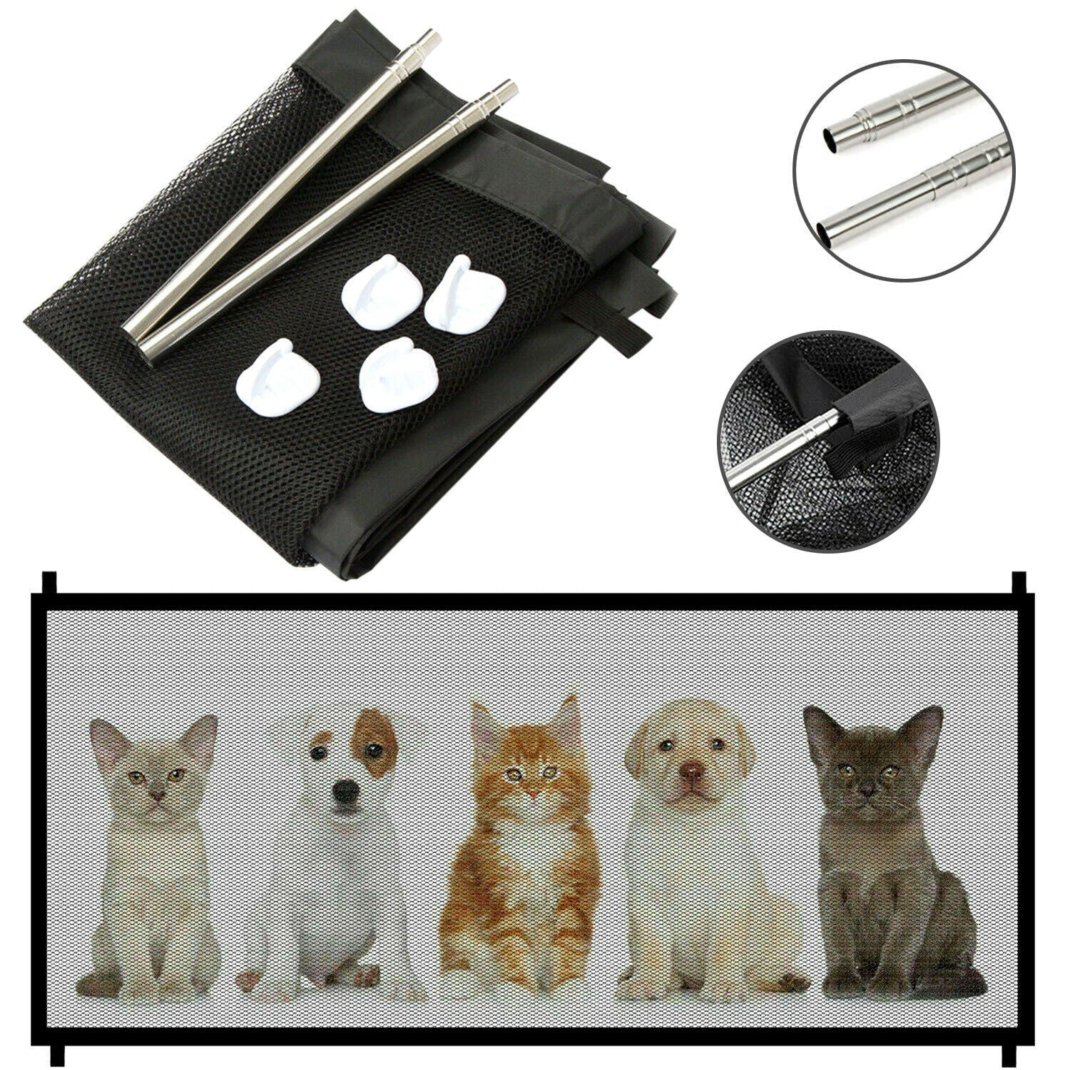 Safety Mesh Fence Guard for Cats & Dogs Pets Possessions