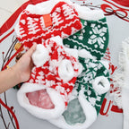 Cozy Christmas Sweater with Plush Hoodie and Traction Rope Buckle for Cats & Dogs Pets Possessions