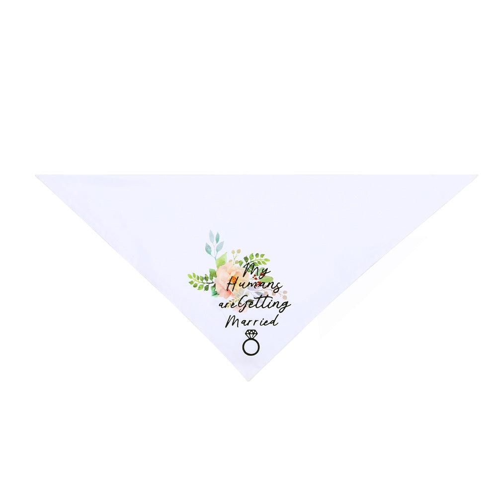 Elegant Wedding Bells Neck Scarf for Cats & Dogs (My humans are getting married) Pets Possessions LLC