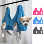 Blue Grooming Hammock with Restraints for Cats & Small Dogs Pets Possessions