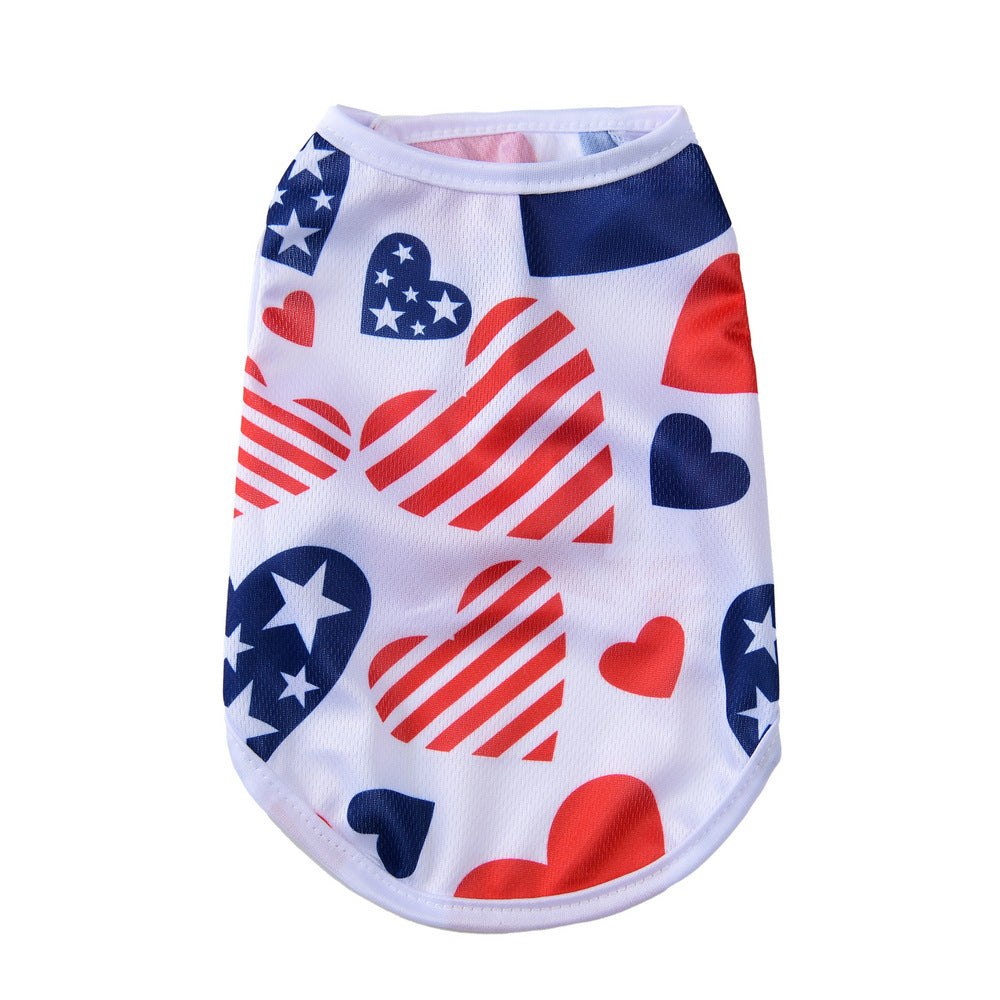 Independence Day Pet Thin Breathable Vest Pets Possessions LLC