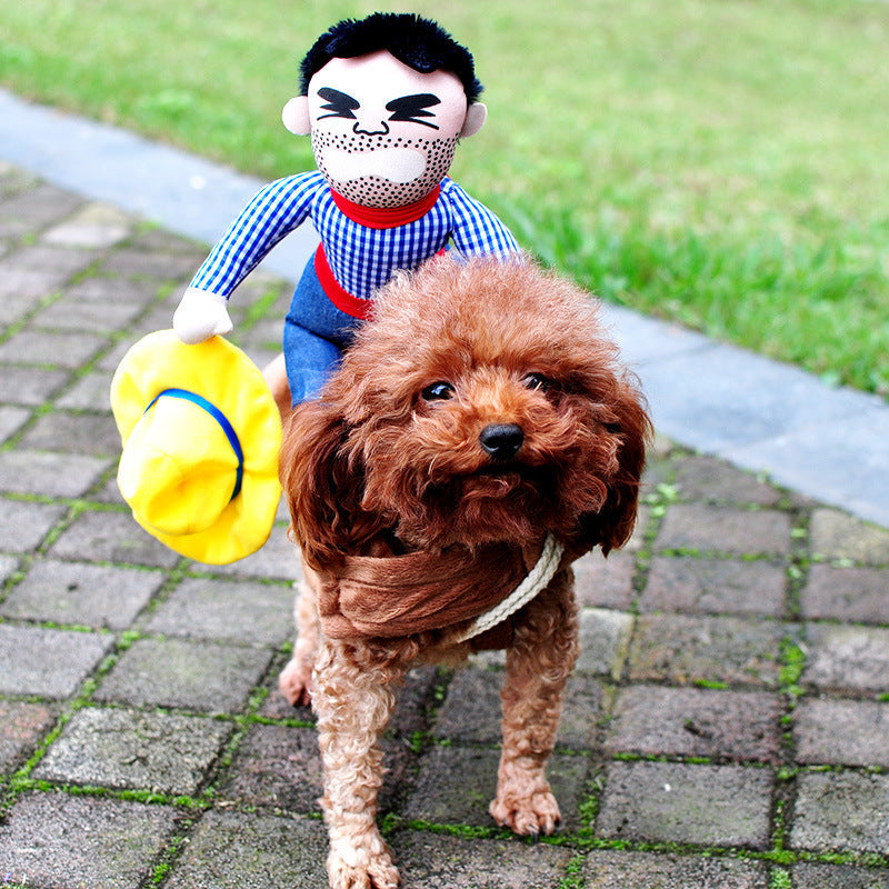 Spooktacular Cutesy, Artsy Chucky Doll or Horseman Halloween Costumes for Dogs Pets Possessions