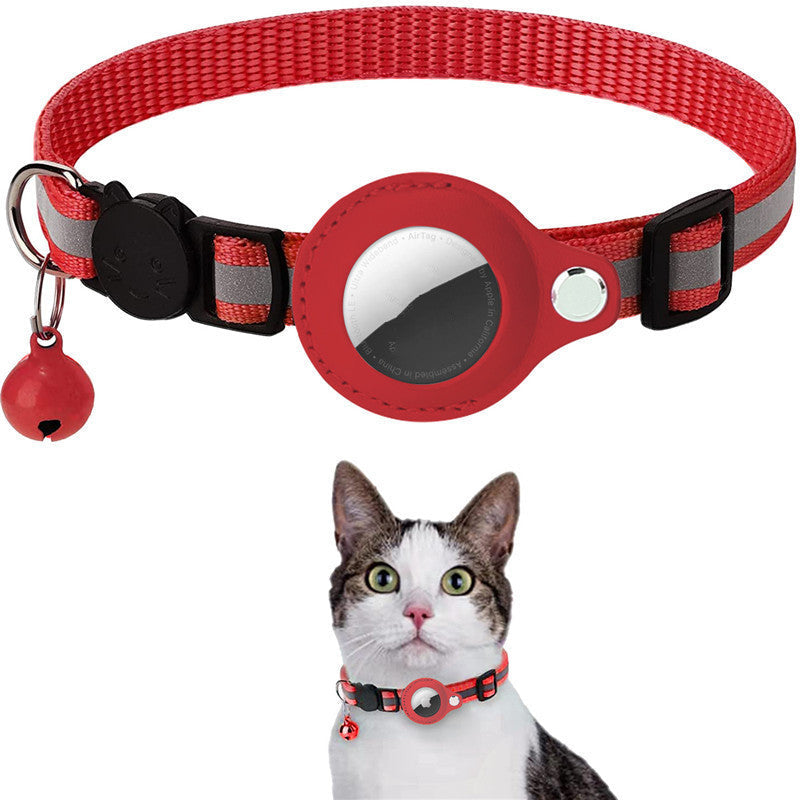 Reflective Waterproof Collar with Protective Air Tag Cover for Cats & Dogs Pets Possessions