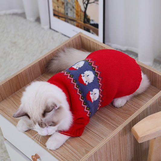 Snowman Christmas Sweater for Cats & Dogs