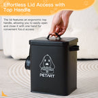 Metal Food Storage Containers, with Toy and Scooper for Cats & Dogs Pets Possessions
