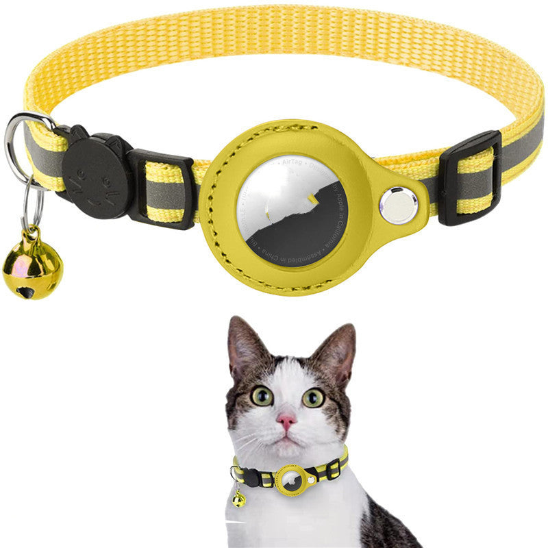 Reflective Waterproof Collar with Protective Air Tag Cover for Cats & Dogs Pets Possessions