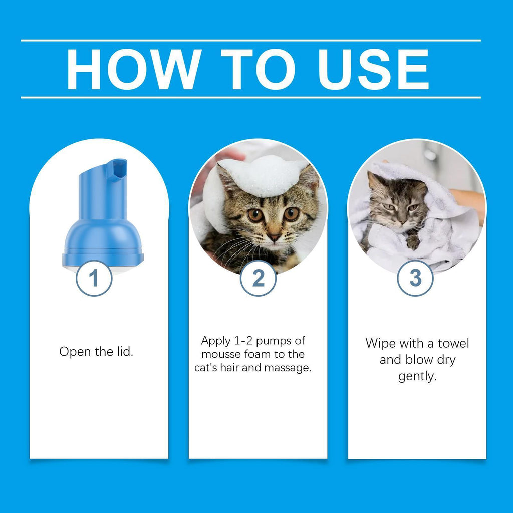 Yegbong Mild Non-irritating Cleaning Foam for Cats Pets Possessions