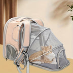2-in-1 Adventure-Ready, Large Expandable Carrier & Backpack for Cats & Dogs Pets Possessions