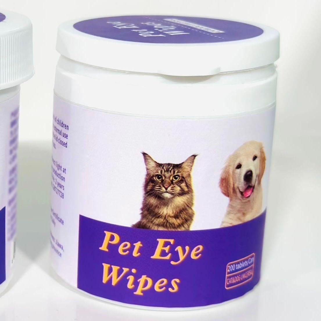 200 ct. Tear Stain Removing Wipes for Cats & Dogs Pets Possessions