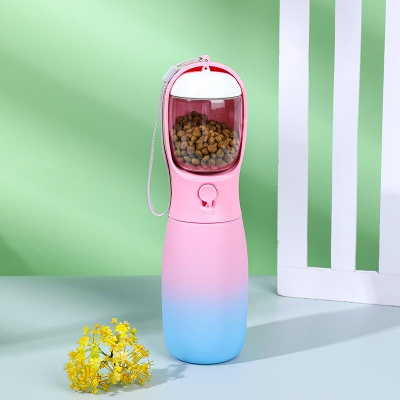 Avelora 19 oz Gradient Travel Water & Food Bottle for Dogs Pets Possessions
