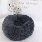 Plush, Soft Round Donut Bed for Cats & Small Dogs Pets Possessions