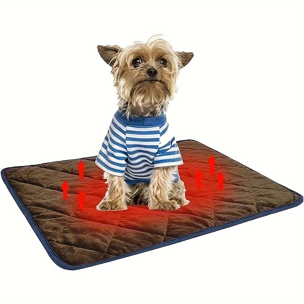 Non-Slip Warm Thermal Self-Heating Mat for Cats & Dogs (Easy Cleaning) Pets Possessions