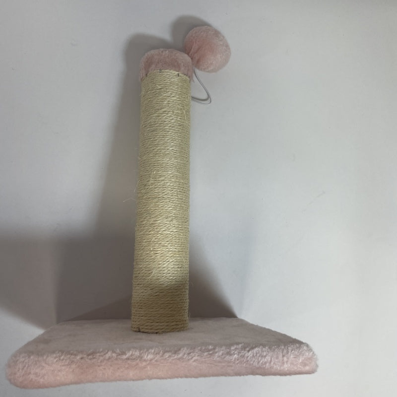 Pink Cat Climbing Frame and Scratching Post with Toy for Cat Stimulation Pets Possessions