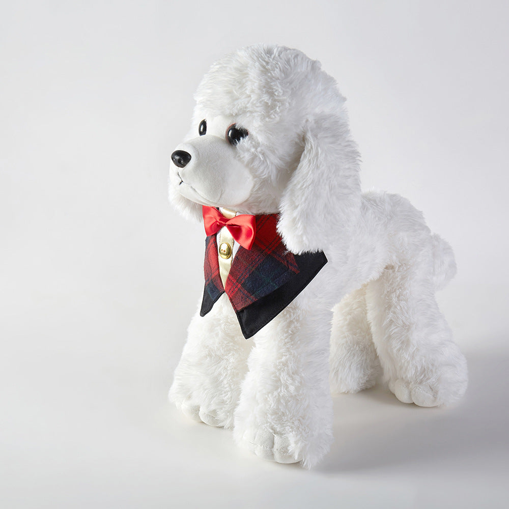 Adjustable Suit with Bow Tie Bibs for Cats & Dogs Pets Possessions LLC
