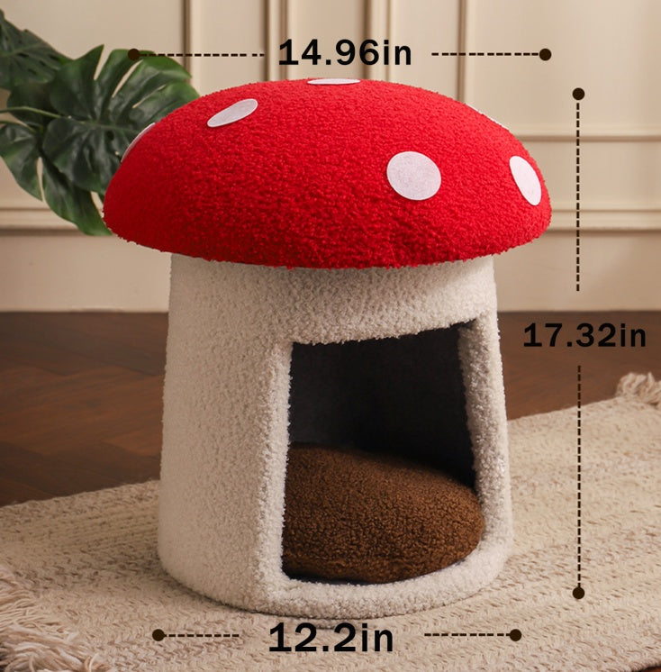 Creative Umbrella Mushroom Cove for Cats & Dogs Pets Possessions