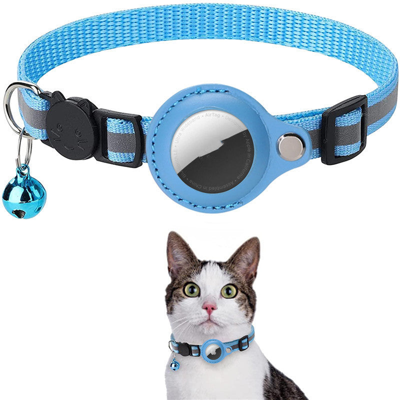 Reflective Waterproof Collar with Protective Air Tag Cover for Cats & Dogs Pets Possessions