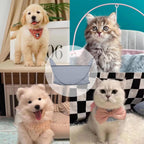 2-in-1 Waterproof Hair Catcher Tent with Adjustable Barbering Cape for Bathing and Easy Pet Grooming for Dogs & Cats Pets Possessions