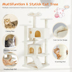 Multi Functional Cat Tower with Scratching Posts Pets Possessions