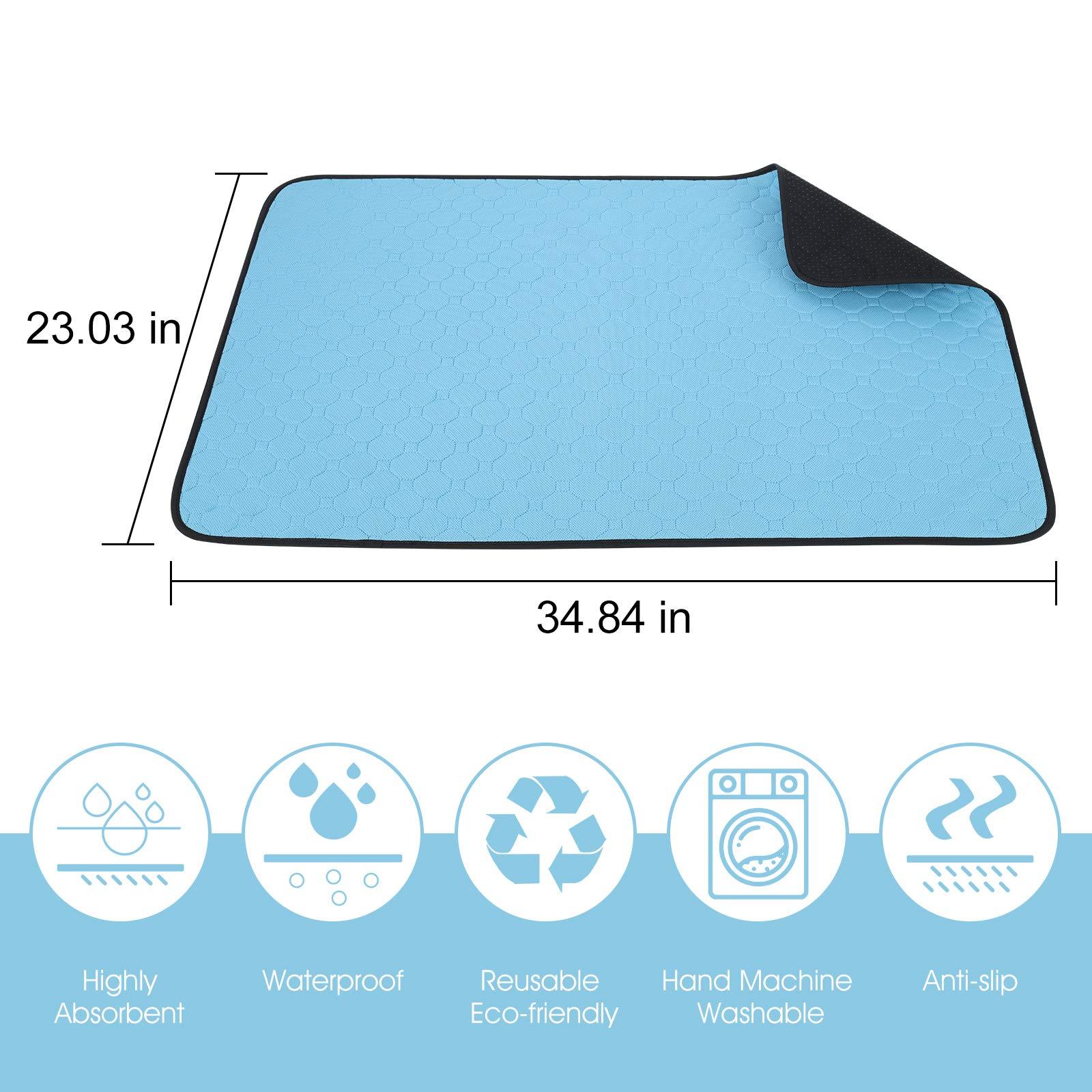 2 Pcs Waterproof, Washable Non-Slip Urine Pad for Cats & Dogs Pets Possessions