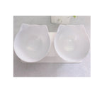 Diagonal Elevated Feeding Bowl Designed to Protect Cervical Vertebra for Cats Pets Possessions