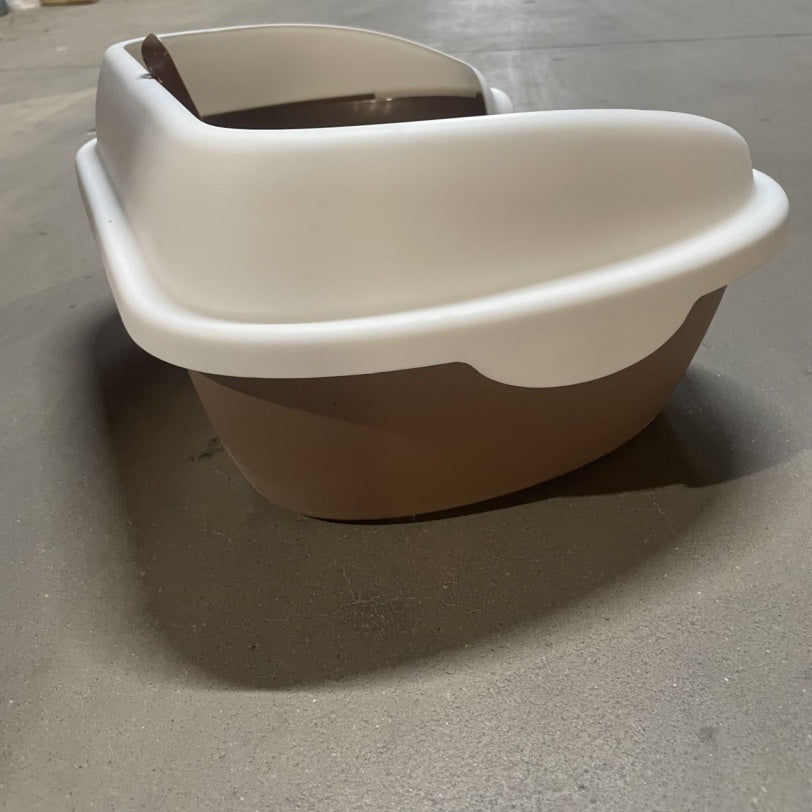 Ocean Blue Semi-enclosed Vertical Cat Litter Box Pets Possessions