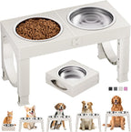 Xia Z Fashion Elevated Feeding Table with Double Bowls for Dogs Pets Possessions