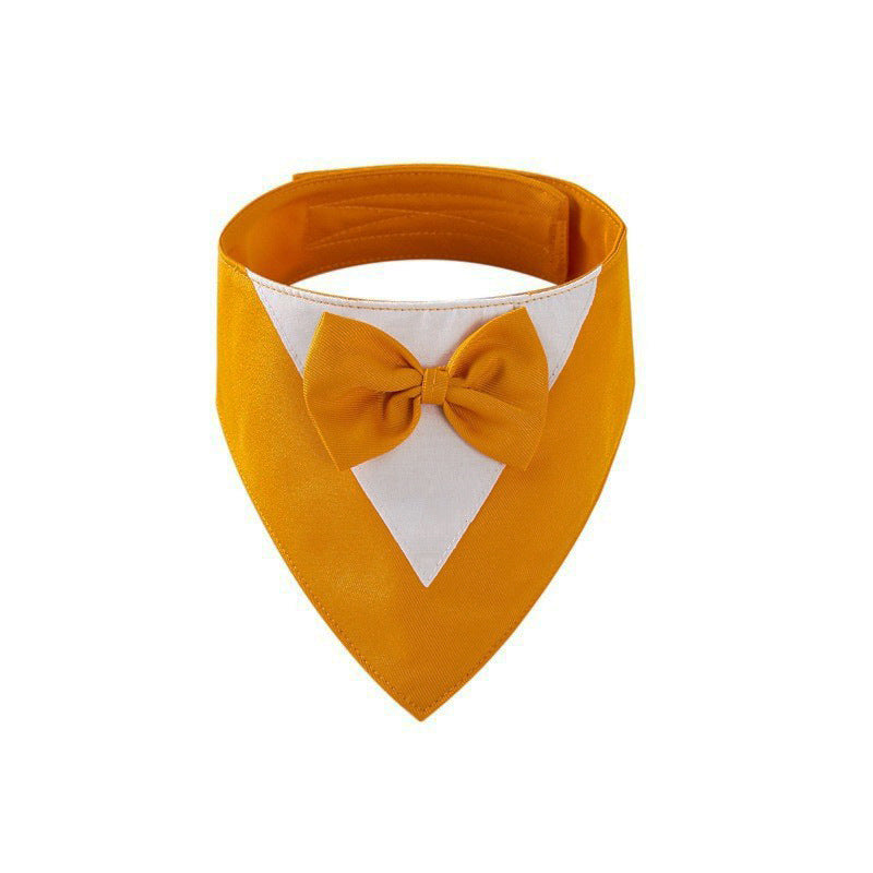 Special Occasions Fancy Triangular Collar Vests with Bow Tie for Cats & Dogs Pets Possessions LLC