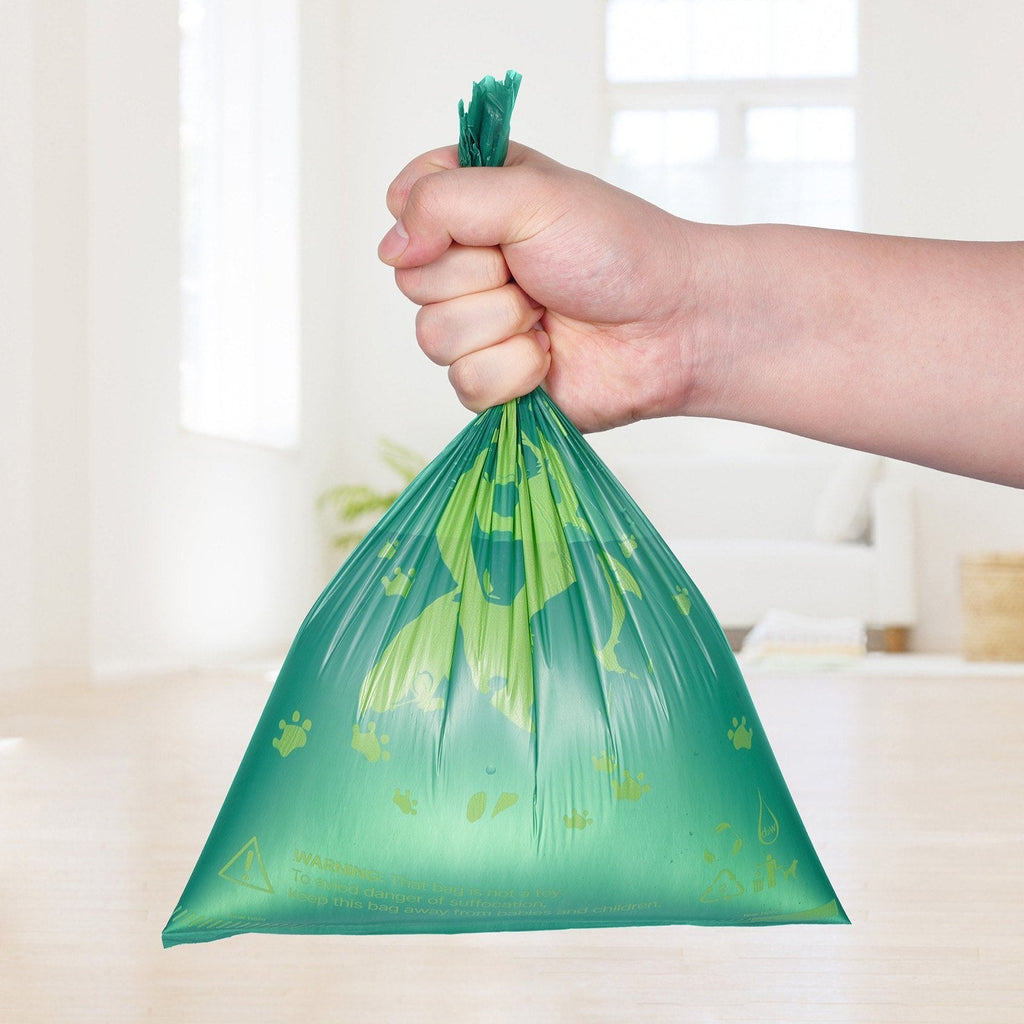 270 Pcs Lavender Scented Biodegradable Waste Bags + Refillable Bag Dispenser for Dog Waste Pets Possessions