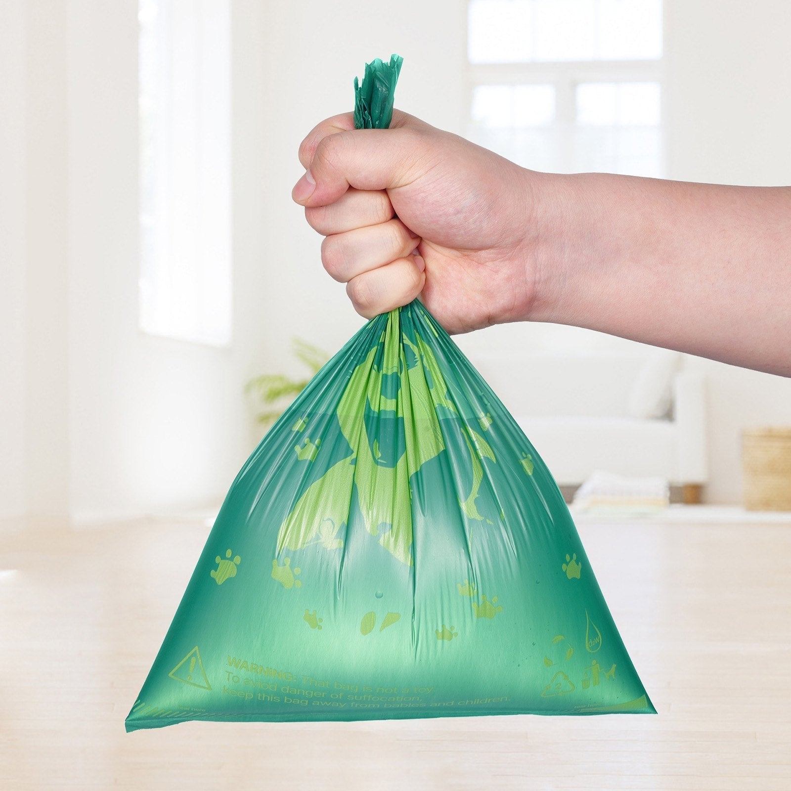 270 Pcs Lavender Scented Biodegradable Waste Bags + Refillable Bag Dispenser for Dog Waste Pets Possessions