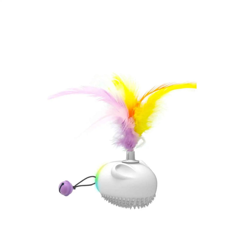 Durable LED Sensor Interactive Feathered Mental Stimulation Toy for Cats Pets Possessions LLC