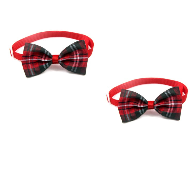 Plaid Pet Tie Cat Dog Scarf Accessories Pet Accessories Pets Possessions LLC