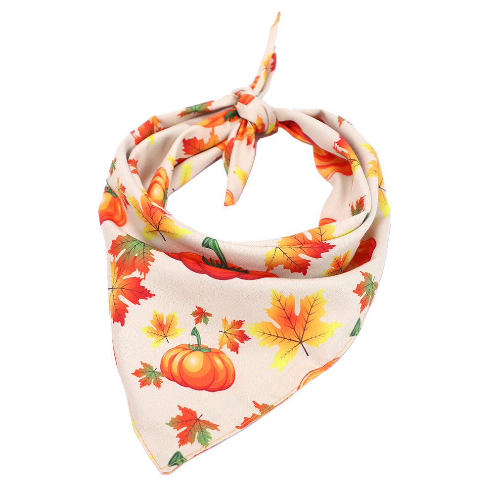 Autumn Harvest Thanksgiving Pet Scarves for Cats & Dogs Pets Possessions LLC
