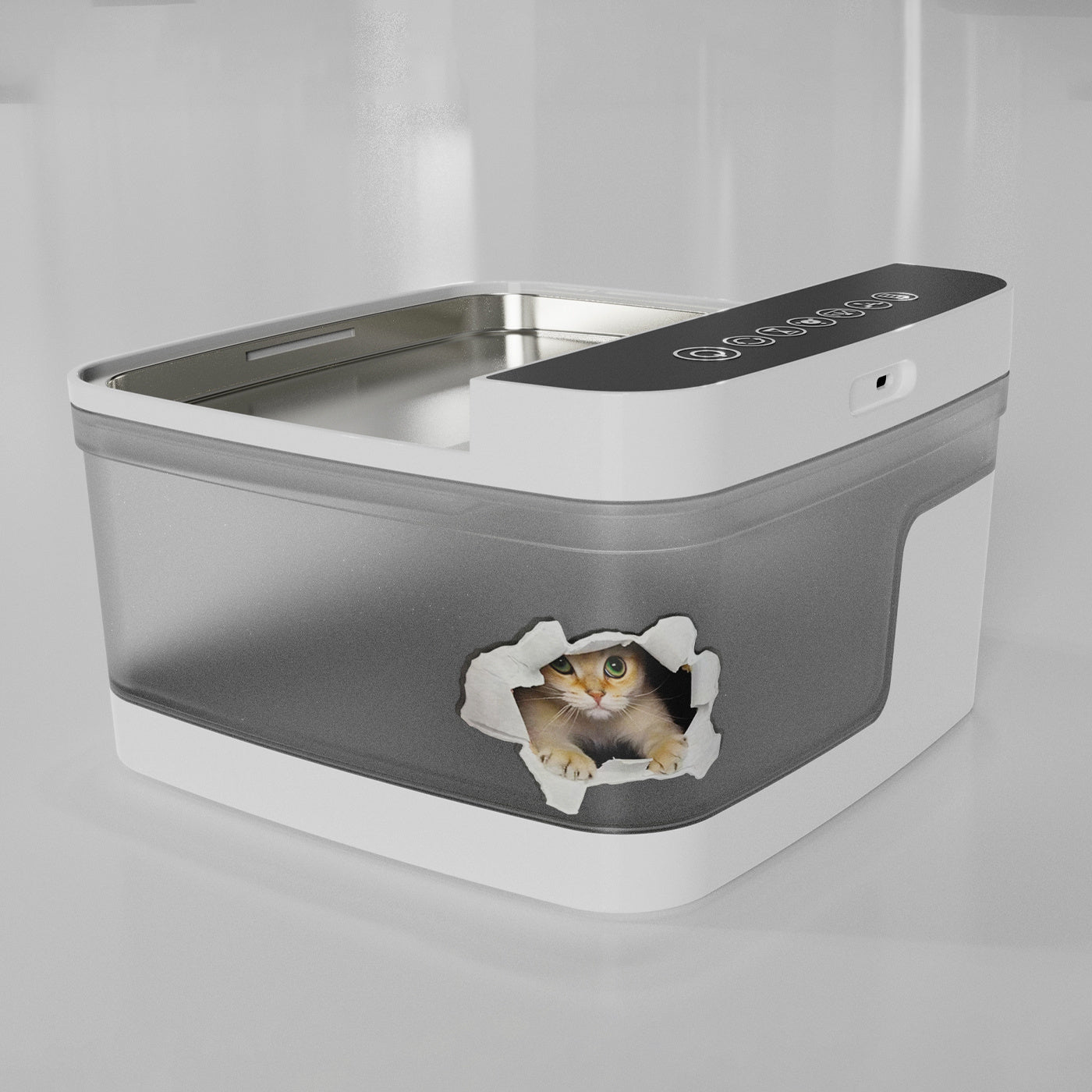 Translucent Water Dispenser with Bright UV Light for Cats & Dogs Pets Possessions