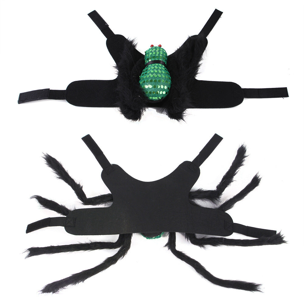 Sequined Spider Halloween Costume for Cats & Dogs Pets Possessions