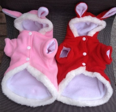 Cutest Bunny Hop Cotton Fleece for Cats & Dogs Pets Possessions LLC