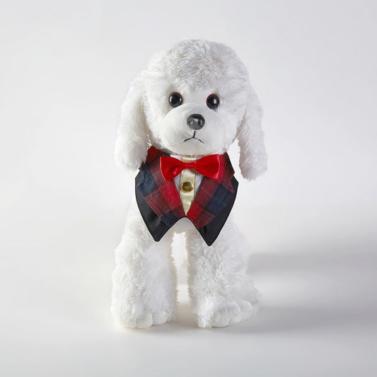 Adjustable Suit with Bow Tie Bibs for Cats & Dogs Pets Possessions LLC