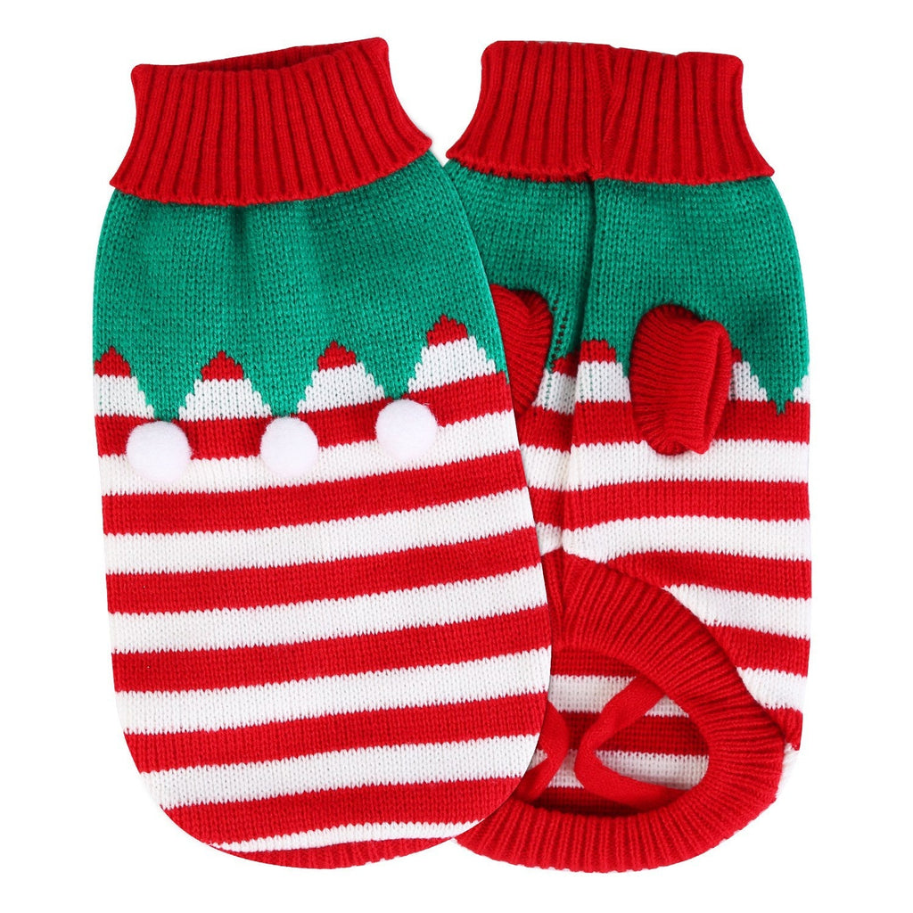 Festive Christmas Turtleneck Sweater for Dogs & Cats Pets Possessions