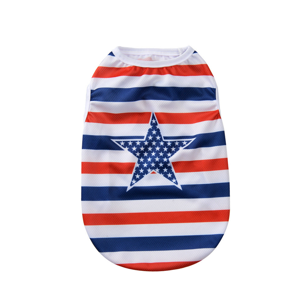 Independence Day Pet Thin Breathable Vest Pets Possessions LLC