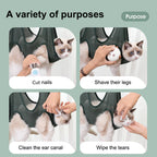 Black Durable Grooming Hammock with Restraints for Cats & Small Dogs Pets Possessions