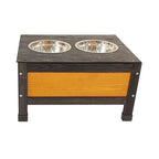 Durable Wooden Outdoor Doghouse with Extra Storage Space Pets Possessions