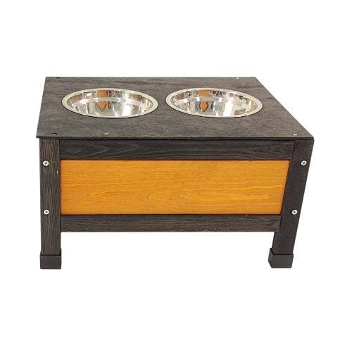 Durable Wooden Outdoor Doghouse with Extra Storage Space Pets Possessions