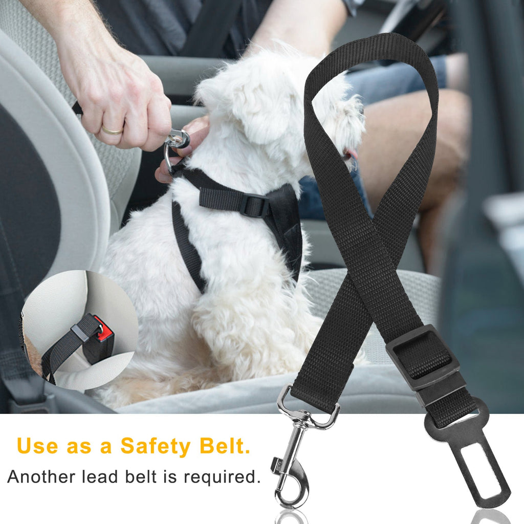 2Pcs Pet Safety Adjustable Seat Belt for Vehicle Pets Possessions