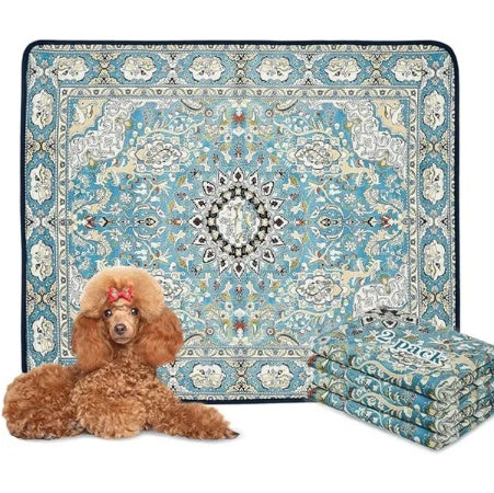 Qeils 2 Pack Absorbent, Leakproof Washable, Reusable Training Pads for Dogs Pets Possessions