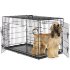 Durable Dog Crate with 2 Doors Pets Possessions LLC