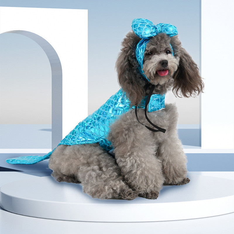 Adorable Mermaid Costume for Cats & Dogs Pets Possessions LLC