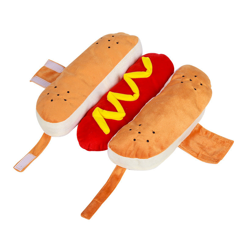 Funny Halloween Hotdog Costume for Cats & Dogs Pets Possessions